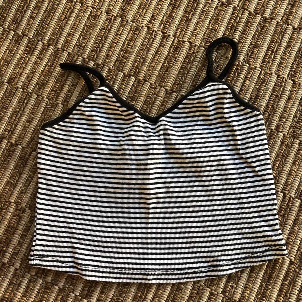 stripe spaghetti strap